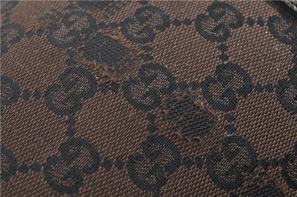 Authentic GUCCI Vintage Shoulder Tote Bag GG Canvas Leather 257302 Brown 0145G