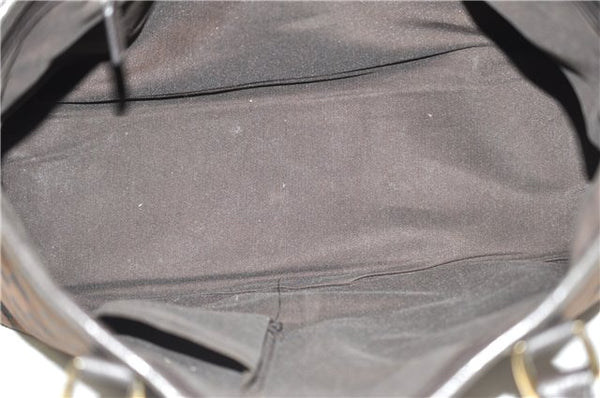 Authentic GUCCI Vintage Shoulder Tote Bag GG Canvas Leather 257302 Brown 0145G