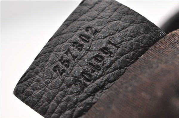 Authentic GUCCI Vintage Shoulder Tote Bag GG Canvas Leather 257302 Brown 0145G