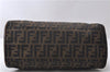 Authentic FENDI Zucca Shoulder Hand Bag Canvas Leather Brown 0147D