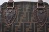 Authentic FENDI Zucca Shoulder Hand Bag Canvas Leather Brown 0147D