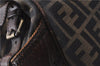 Authentic FENDI Zucca Shoulder Hand Bag Canvas Leather Brown 0147D