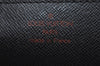 Auth Louis Vuitton Epi Pochette Sellier Dragonne Clutch Bag M52612 Black 0148G