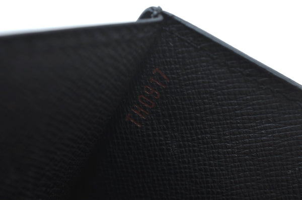 Auth Louis Vuitton Epi Pochette Sellier Dragonne Clutch Bag M52612 Black 0148G