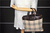 Auth BURBERRY Vintage Nova Check Nylon Leather Tote Hand Bag Beige Brown 0149D