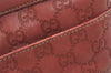 Authentic GUCCI Guccissima Tote Hand Bag Purse GG Leather 145994 Red 0149I