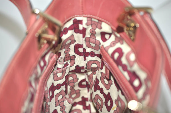 Authentic GUCCI Guccissima Tote Hand Bag Purse GG Leather 145994 Red 0149I