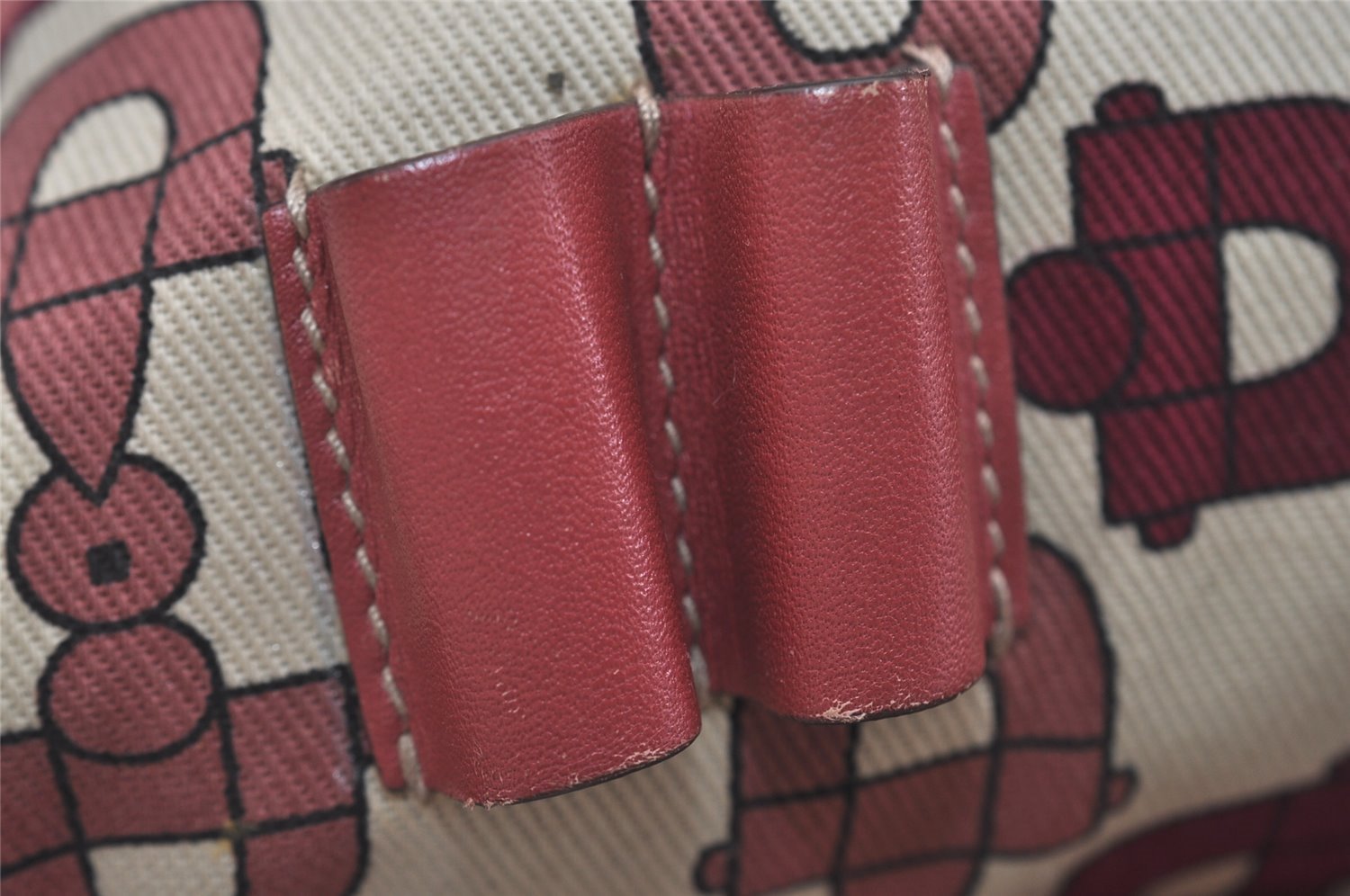 Authentic GUCCI Guccissima Tote Hand Bag Purse GG Leather 145994 Red 0149I