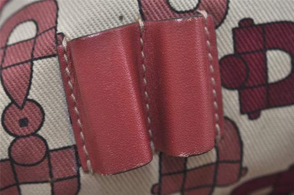 Authentic GUCCI Guccissima Tote Hand Bag Purse GG Leather 145994 Red 0149I