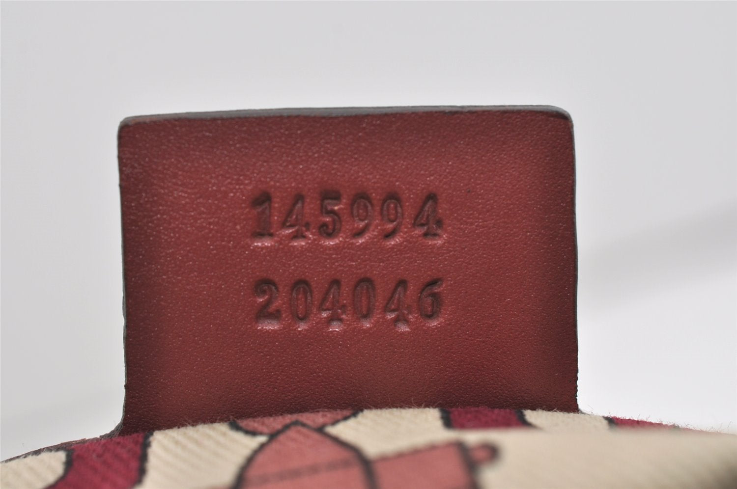 Authentic GUCCI Guccissima Tote Hand Bag Purse GG Leather 145994 Red 0149I