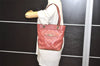 Authentic GUCCI Guccissima Tote Hand Bag Purse GG Leather 145994 Red 0149I