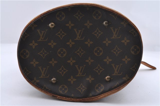 Authentic Louis Vuitton Monogram Bucket GM Shoulder Bag M42236 LV Junk 0150D