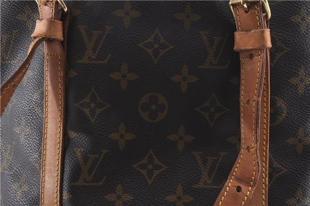 Authentic Louis Vuitton Monogram Bucket GM Shoulder Bag M42236 LV Junk 0150D