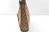 Authentic GUCCI Vintage Shoulder Bag Purse GG Canvas Leather 0014198 Brown 0150G