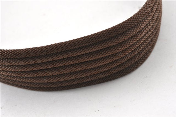 Authentic GUCCI Vintage Shoulder Bag Purse GG Canvas Leather 0014198 Brown 0150G