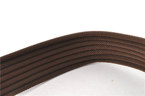 Authentic GUCCI Vintage Shoulder Bag Purse GG Canvas Leather 0014198 Brown 0150G