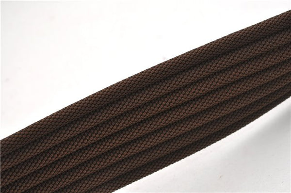 Authentic GUCCI Vintage Shoulder Bag Purse GG Canvas Leather 0014198 Brown 0150G