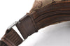 Authentic GUCCI Vintage Shoulder Bag Purse GG Canvas Leather 0014198 Brown 0150G