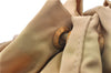 Authentic PRADA Nylon Tessuto Leather Drawstring Pouch Purse Light Brown 0151G