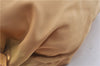 Authentic PRADA Nylon Tessuto Leather Drawstring Pouch Purse Light Brown 0151G