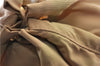 Authentic PRADA Nylon Tessuto Leather Drawstring Pouch Purse Light Brown 0151G