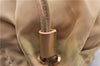Authentic PRADA Nylon Tessuto Leather Drawstring Pouch Purse Light Brown 0151G