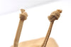 Authentic PRADA Nylon Tessuto Leather Drawstring Pouch Purse Light Brown 0151G