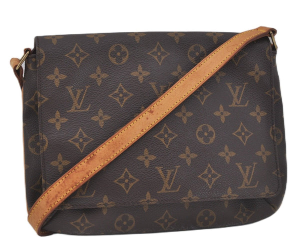 Authentic Louis Vuitton Monogram Musette Tango Shoulder Bag M51257 LV 0152F