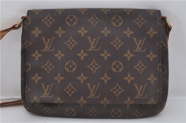 Authentic Louis Vuitton Monogram Musette Tango Shoulder Bag M51257 LV 0152F