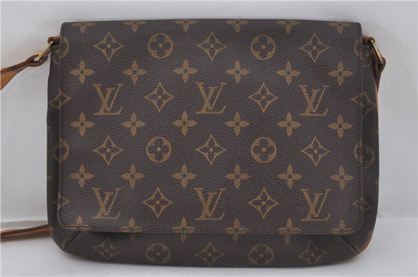 Authentic Louis Vuitton Monogram Musette Tango Shoulder Bag M51257 LV 0152F