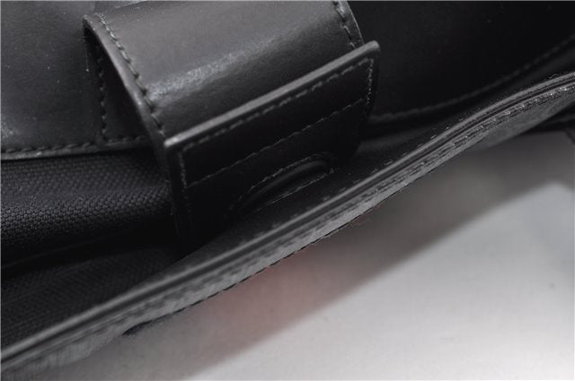 Authentic GUCCI Sherry Line Shoulder Tote Bag GG PVC Leather 495560 Black 0152G