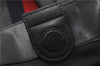 Authentic GUCCI Sherry Line Shoulder Tote Bag GG PVC Leather 495560 Black 0152G