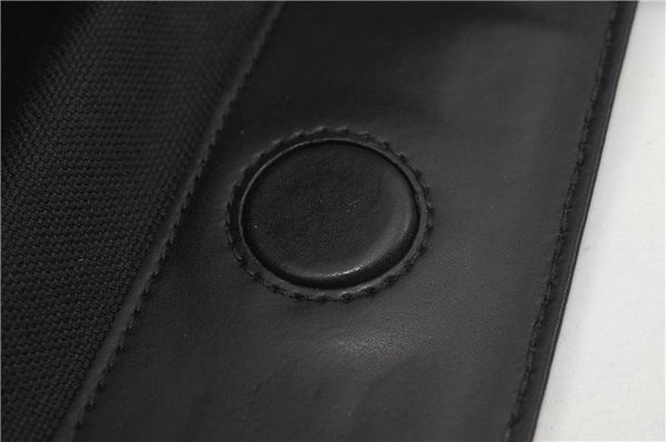 Authentic GUCCI Sherry Line Shoulder Tote Bag GG PVC Leather 495560 Black 0152G