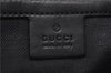 Authentic GUCCI Sherry Line Shoulder Tote Bag GG PVC Leather 495560 Black 0152G