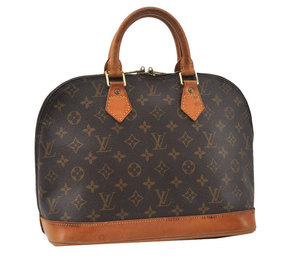 Authentic Louis Vuitton Monogram Alma Hand Bag Purse M51130 LV 0154G