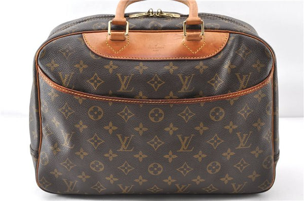Authentic Louis Vuitton Monogram Deauville Hand Bag M47270 LV 0155G