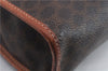 Authentic CELINE Macadam Blason Pattern Clutch Bag Purse PVC Leather Brown 0156D