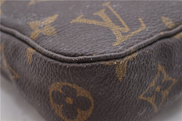 Authentic Louis Vuitton Monogram Pochette Accessoires Pouch M51980 LV 0157D