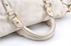 Authentic MIU MIU Vintage Leather 2Way Shoulder Hand Tote Bag White Junk 0157G