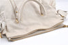 Authentic MIU MIU Vintage Leather 2Way Shoulder Hand Tote Bag White Junk 0157G