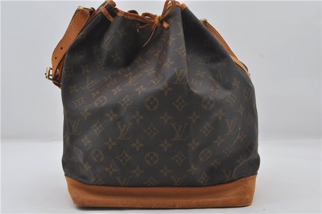 Authentic Louis Vuitton Monogram Noe Shoulder Drawstring Bag M42224 LV 0158F