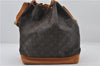 Authentic Louis Vuitton Monogram Noe Shoulder Drawstring Bag M42224 LV 0158F