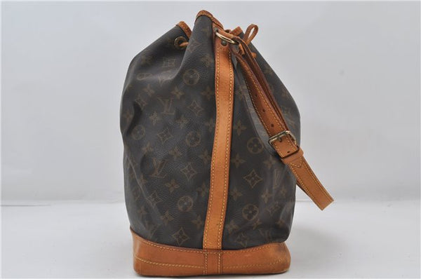 Authentic Louis Vuitton Monogram Noe Shoulder Drawstring Bag M42224 LV 0158F