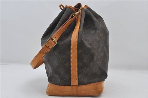 Authentic Louis Vuitton Monogram Noe Shoulder Drawstring Bag M42224 LV 0158F