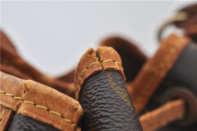 Authentic Louis Vuitton Monogram Noe Shoulder Drawstring Bag M42224 LV 0158F