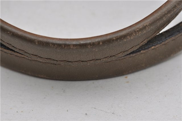 Authentic GUCCI Heart Bit 2Way Shoulder Hand Bag GG Canvas Leather Gold 0158G