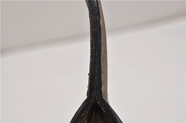 Authentic GUCCI Heart Bit 2Way Shoulder Hand Bag GG Canvas Leather Gold 0158G