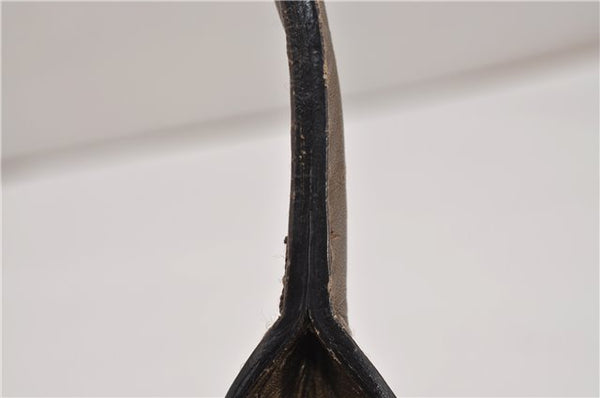 Authentic GUCCI Heart Bit 2Way Shoulder Hand Bag GG Canvas Leather Gold 0158G