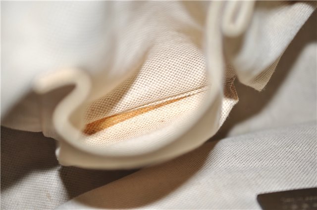 Authentic GUCCI Heart Bit 2Way Shoulder Hand Bag GG Canvas Leather Gold 0158G