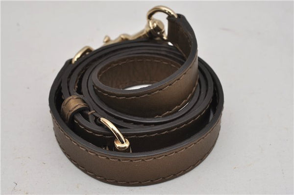 Authentic GUCCI Heart Bit 2Way Shoulder Hand Bag GG Canvas Leather Gold 0158G